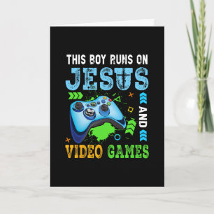 Dieser Junge läuft auf Jesus und Videospiele Chris Karte