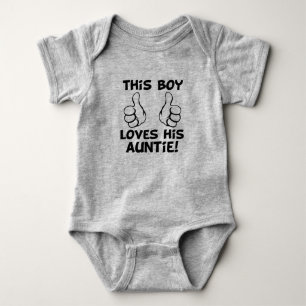 Dieser Junge Liebe seinen lustigen Baby-Jungen Baby Strampler