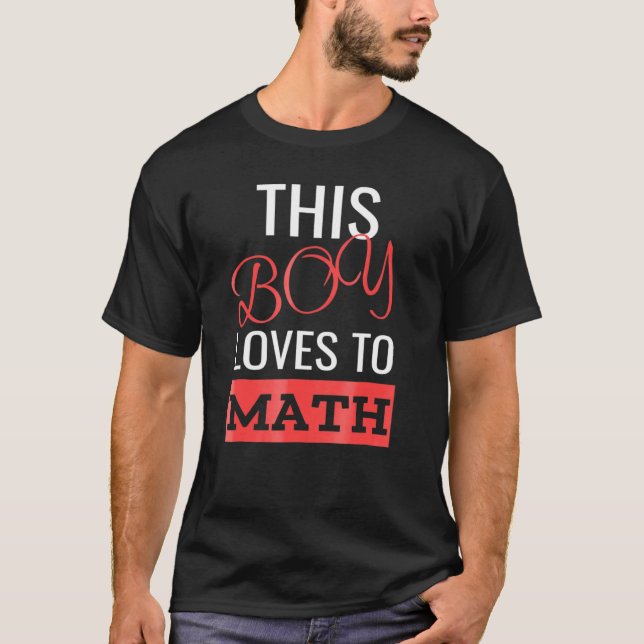 Dieser Junge Liebe sich Mathe-Jungs Mathematik T-Shirt (Vorderseite)