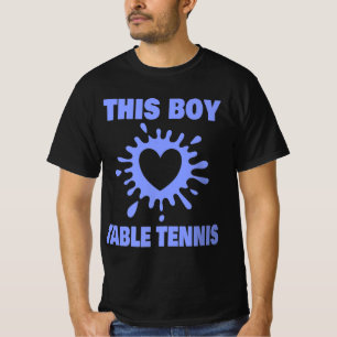 Dieser Junge Liebe Tischtennis-Tennisspielplatz T-Shirt