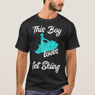 Dieser Junge Lieben Jet Ski Jet Ski Fahrer Wasserk T-Shirt