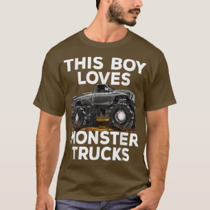 Dieser Junge Lieben Monster LKW Cool Monster Truck T-Shirt