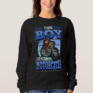 Dieser Junge Lieben Motorrad Motocross Quad Racing Sweatshirt