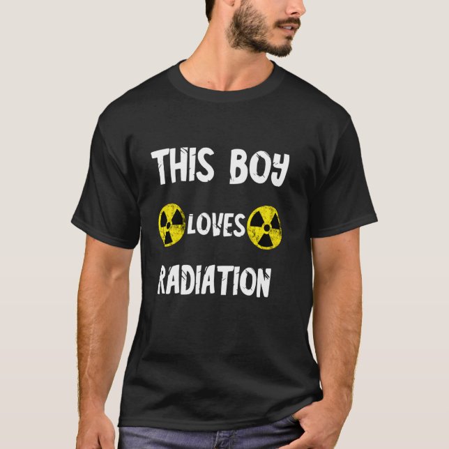 Dieser Junge Lieben Radiation Nuklear Fallout Symb T-Shirt (Vorderseite)