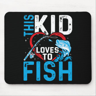 Dieser Junge liebt Angeln Angelsjungen  Mousepad