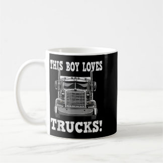 Dieser Junge liebt Lastwagen Kaffeetasse
