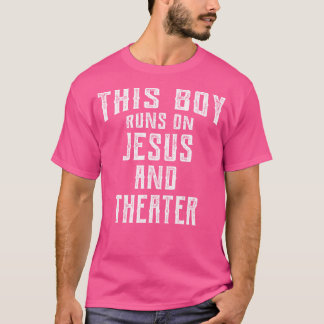Dieser Junge rennt auf Jesus und Theater Christlic T-Shirt