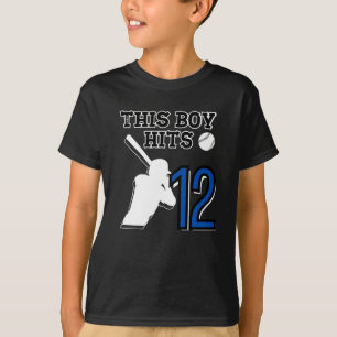 Dieser Junge trifft 12 - 12 h Baseball T-Shirt