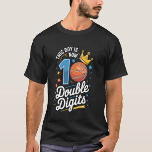 Dieser Junge zweistellige Zehn Basketball 10 Jahre T-Shirt