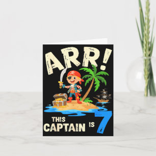 Dieser Kapitän ist 7 arr Pirat 7. Geburtstag bday Karte