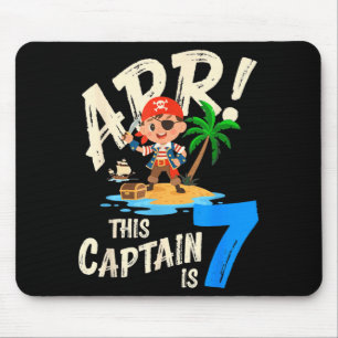 Dieser Kapitän ist 7 Arr Pirat 7. Geburtstag bday Mousepad