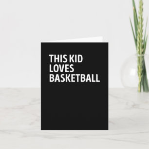 Dieser Kid Lieben Basketball Player Karte