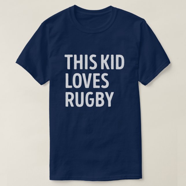 Dieser Kid-Lieben Rugby Player T-Shirt (Design vorne)
