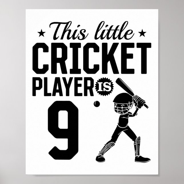 Dieser kleine Cricket-Spieler ist 9 Jahre alt - 9. Poster (Vorne)