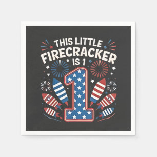 Dieser kleine Firecracker ist am 4. Juli zum 1. Ge Serviette