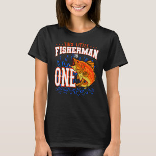 Dieser kleine Fischer ist eine Geburtstagsfeier T-Shirt