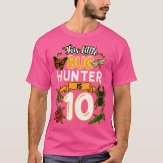 Dieser kleine Käferjäger wird 10 Geburtstag Insekt T-Shirt