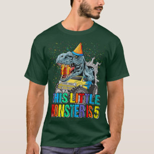 Dieser kleine Monster Truck ist der 5. Geburtstag T-Shirt