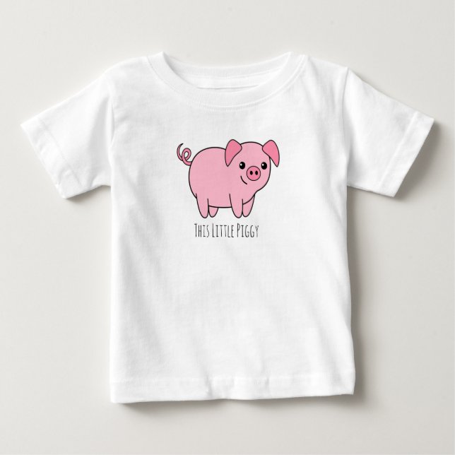 Dieser kleine Piggy Baby T - Shirt (Vorderseite)