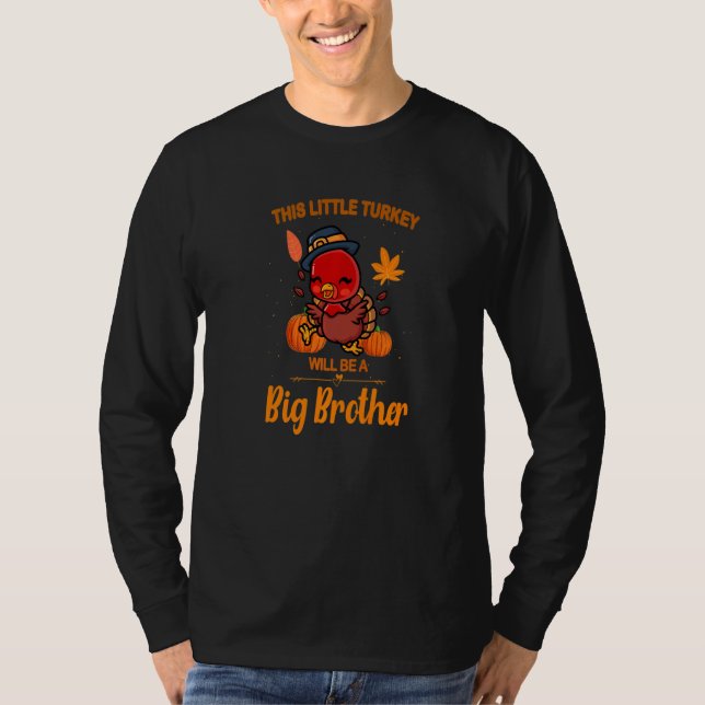Dieser kleine Truthahn wird ein Big Brother Fall S T-Shirt (Vorderseite)
