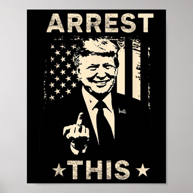 Dieser komische Trump verurteilte Felon 2024 zum W Poster (Vorne)