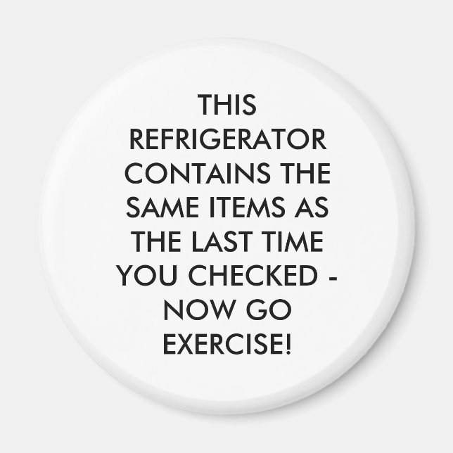 DIESER KÜHLSCHRANK ENTHÄLT DIE GLEICHEN.. MAGNET (Vorne)