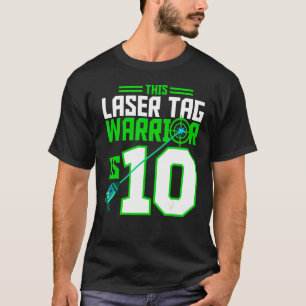 Dieser Laser Tag Warrior ist 10 Gaming Birthday Pa T-Shirt