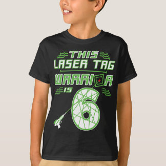 Dieser Laser Tag Warrior ist 6 Gaming 6. Geburtsta T-Shirt