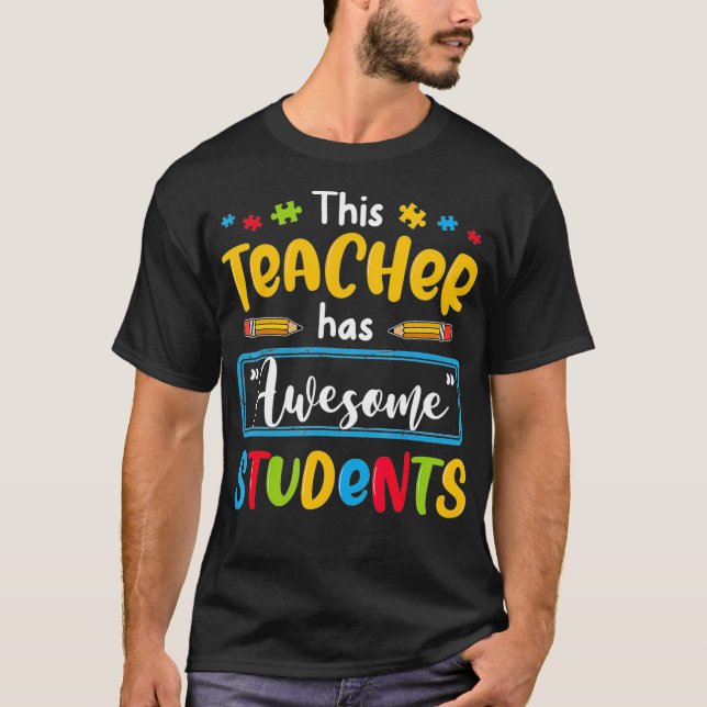 Dieser Lehrer hat Phantastischen Schüler für Autis T-Shirt (Vorderseite)