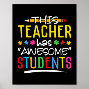 Dieser Lehrer hat Phantastischen Schüler Poster