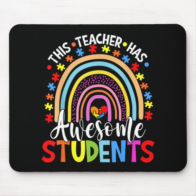 Dieser Lehrer hat Phantastischen Schüler Regenboge Mousepad (Vorne)