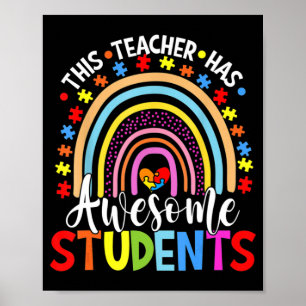 Dieser Lehrer hat Phantastischen Schüler Regenboge Poster
