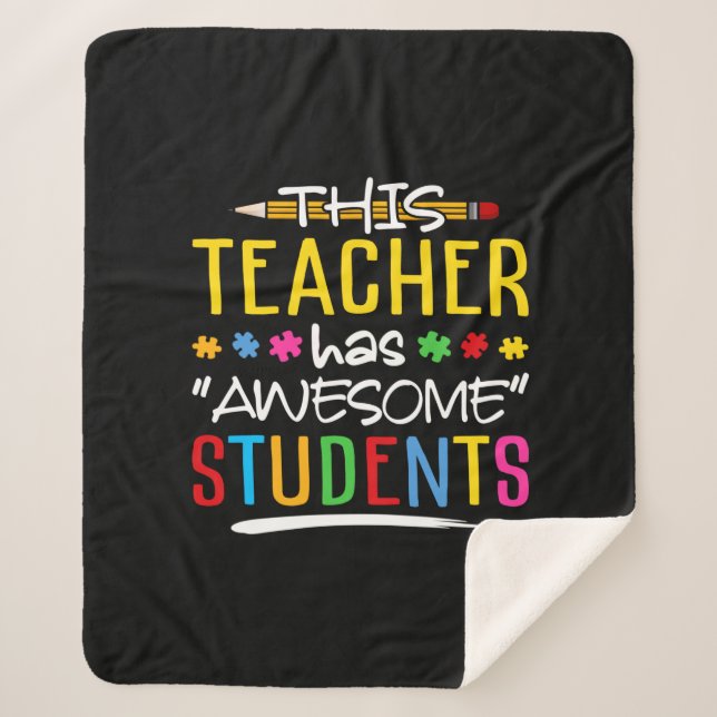 Dieser Lehrer hat Phantastischen Schüler Sherpadecke (Vorderseite)