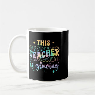 Dieser Lehrer strahlt lustig Sommer letzter Schult Kaffeetasse
