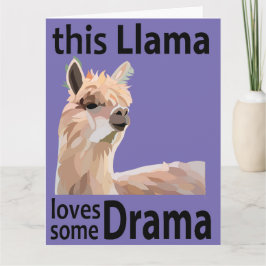 Dieser Llama Lieben einige Drama Funny Llama Karte