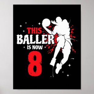 Dieser Ller Ist Jetzt 8 Geburtstag Sketll Liebhabe Poster
