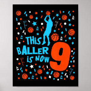 Dieser Ller Ist Jetzt 9 - Kinder 9. Geburtstag Ske Poster