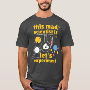 Dieser Mad Scientist ist 6. Geburtstag Sechste 6. T-Shirt