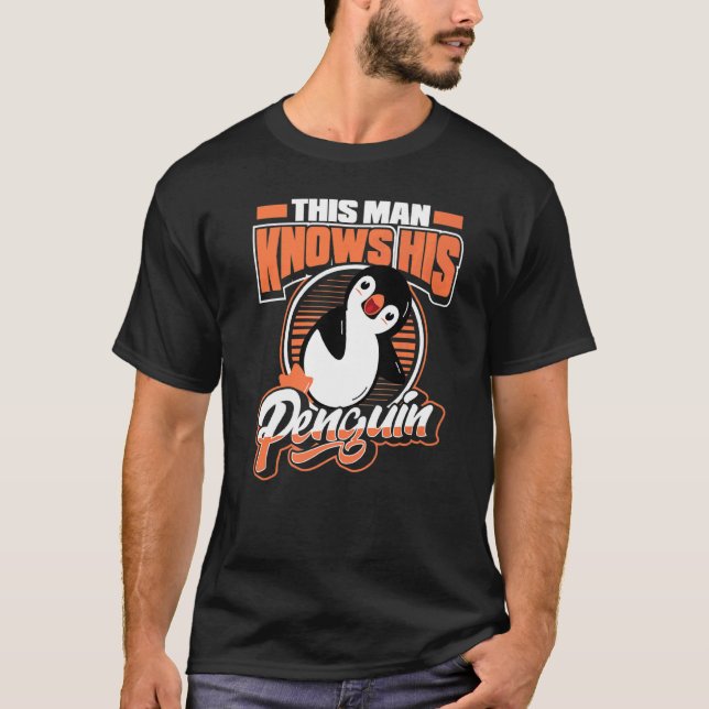 Dieser Mann kennt seinen Vogelkönig Pinguin Sea Bi T-Shirt (Vorderseite)