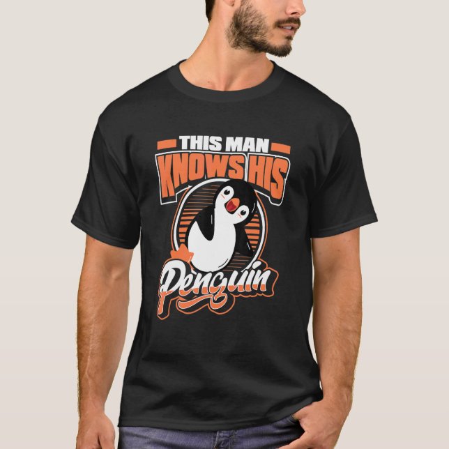 Dieser Mann kennt seinen Vogelkönig Pinguin Sea Bi T-Shirt (Vorderseite)
