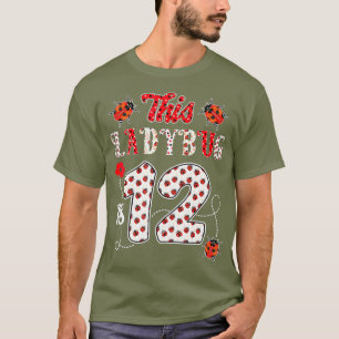 Dieser Marienkäfer ist 12 Jahre alt - 12. Geburtst T-Shirt