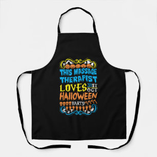 Dieser Massagetherapeut liebt den 31. Okt Hallowee Schürze
