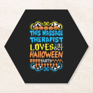 Dieser Massagetherapeut liebt den 31. Okt Hallowee Untersetzer