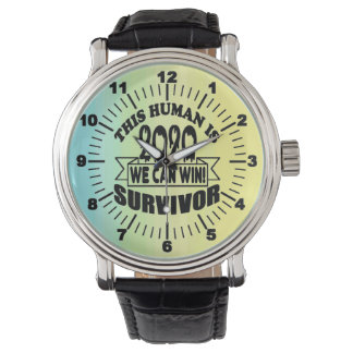 DIESER MENSCH IST 2020 SURVIVOR schwarze Variante! Armbanduhr