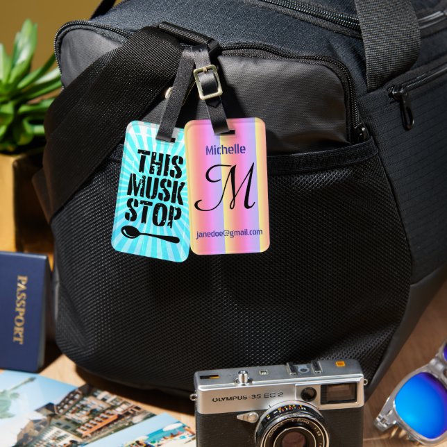 Dieser Muskel hält den Stift auf | Liberal Spoon M Gepäckanhänger (Vorderseite & Rückseite)