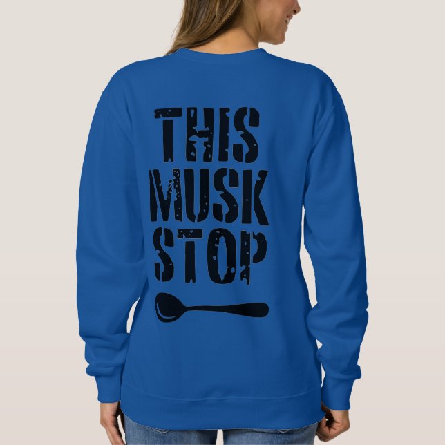 Dieser Muskel hält den Stift auf | Liberal Spoon M Sweatshirt (Rückseite)