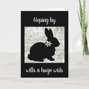 DIESER NIEDLICHE BUNNY HOFFT, GLÜCKLICH ZU SAGEN * FEIERTAGSKARTE