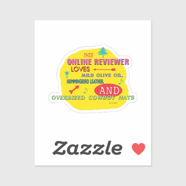 Dieser Online-Reviewer Liebe Milde Olive Oil Hummi Aufkleber (Blatt)