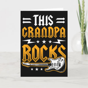 Dieser Opa rockt Dad Gitarre Karte