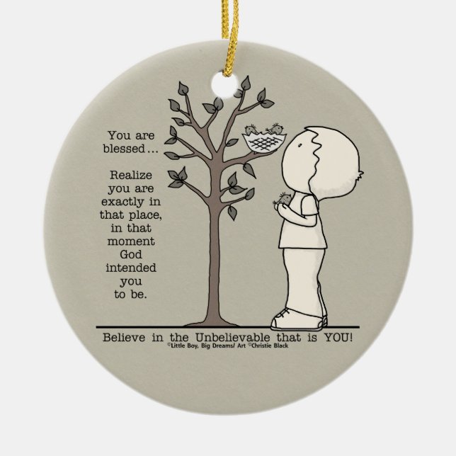 Dieser Ort Keramik Ornament (Vorne)